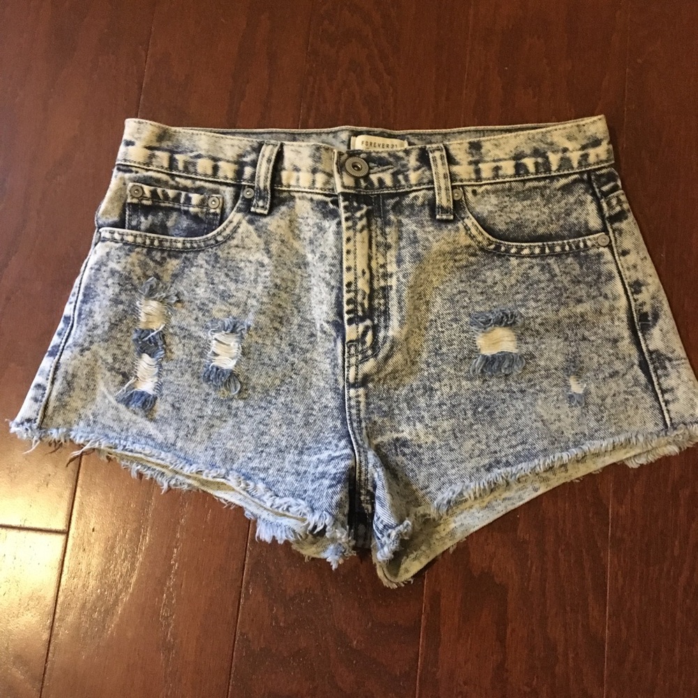 5/$25 Acid Wash Cut Off Shorts